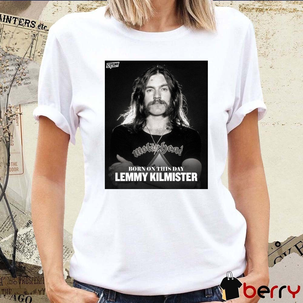 Born On This Day Fraser Lemmy Kilmister 23 Punk Poster t-shirt
