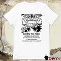 Born To Fish World Is A Fuck Froggy Is My Bff 1989 I Am Cat Man t-shirt