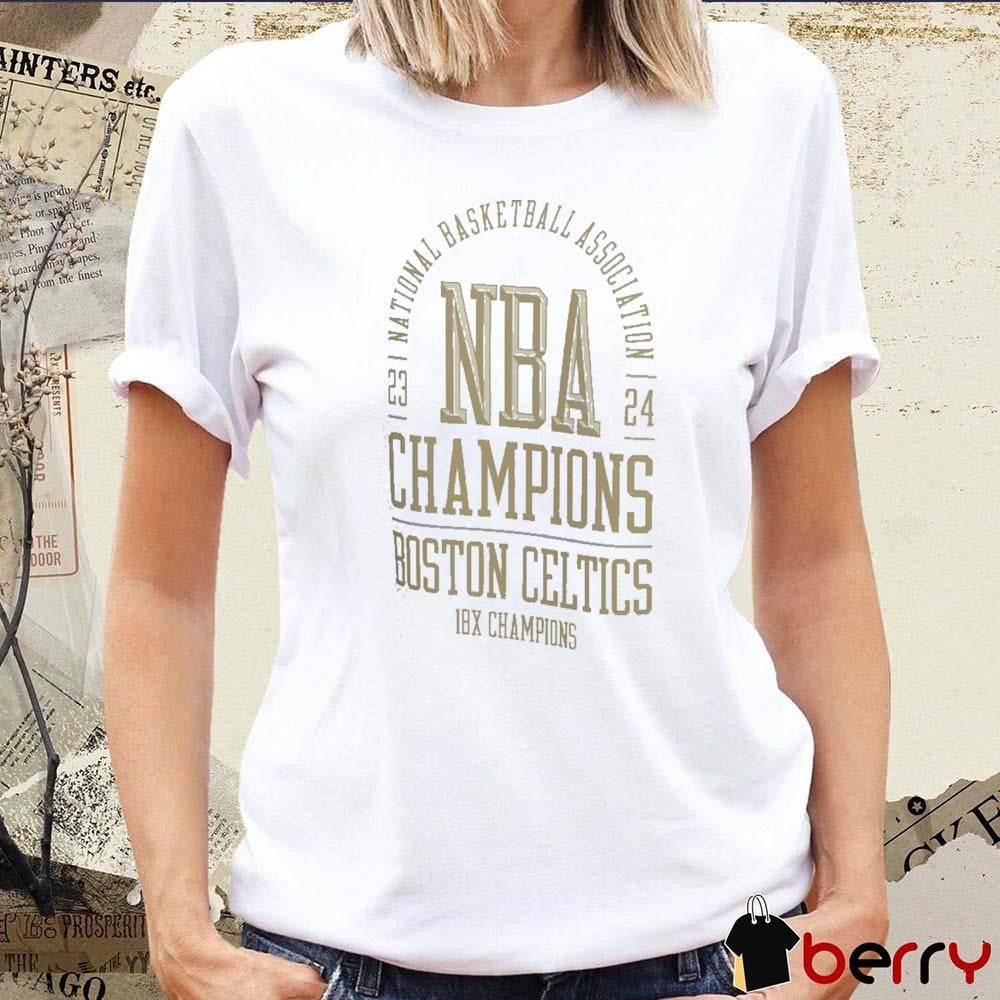 Boston Celtics 2024 National Basketball Association NBA Finals Champions Banner Collection t-shirt