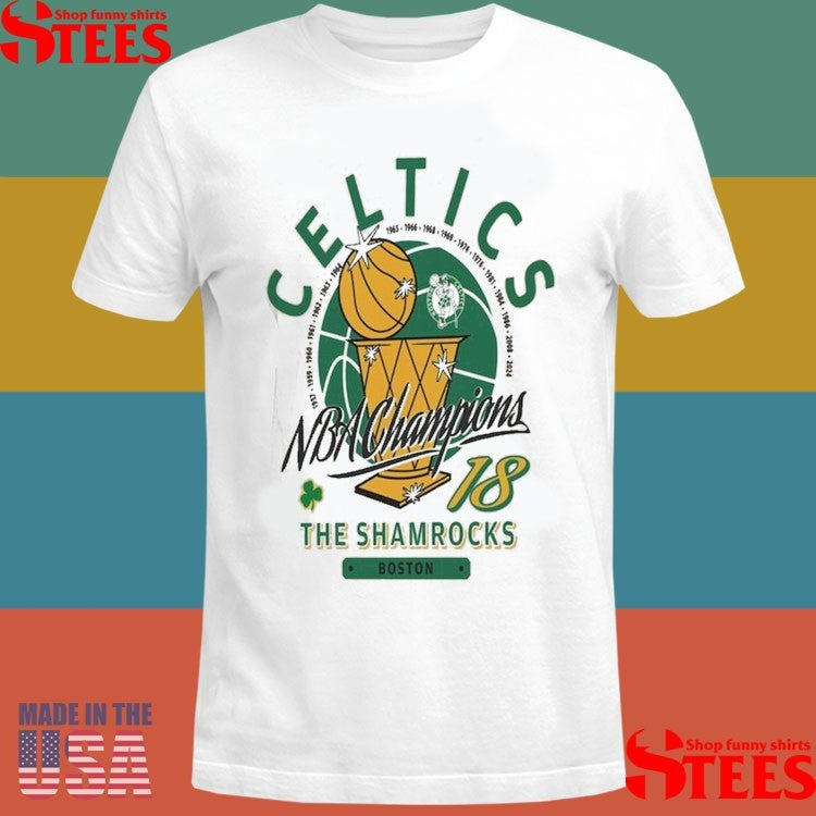 Boston Celtics Mitchell & Ness Hardwood Classics Champions Vintage T-shirt