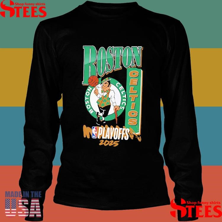 Boston Celtics Youth 2025 Nba Playoffs Hype Shirts