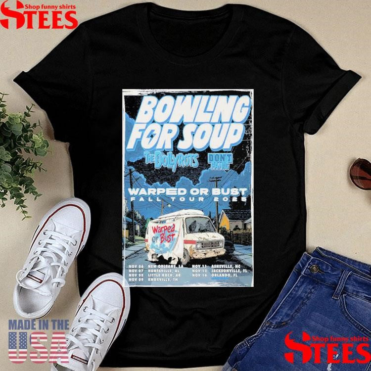 Bowling For Soup Warped Or Bust Fall Tour 2025 Shirts
