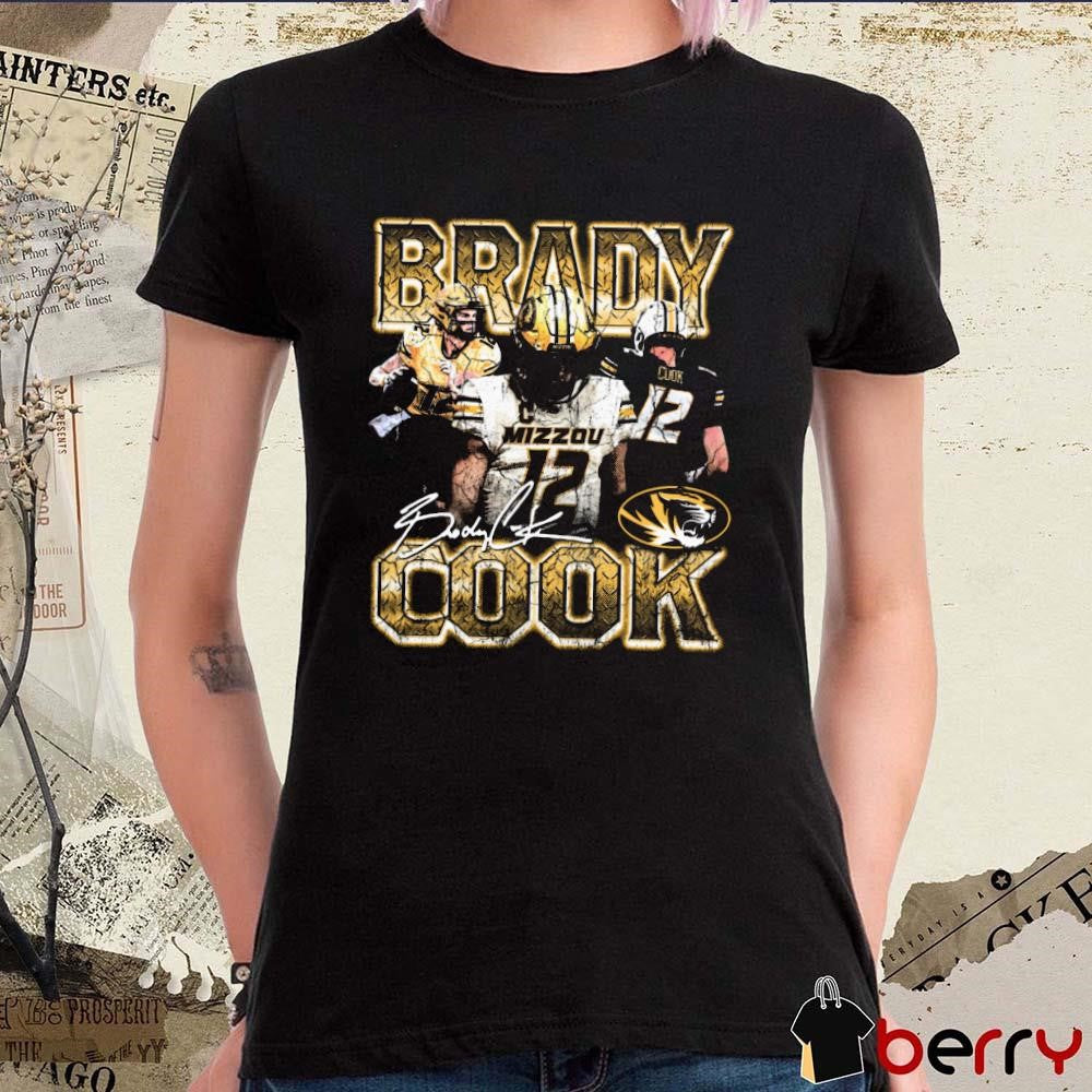 Brady Cook Stadium Missouri Tigers 90s Graphic Signature t-shirt