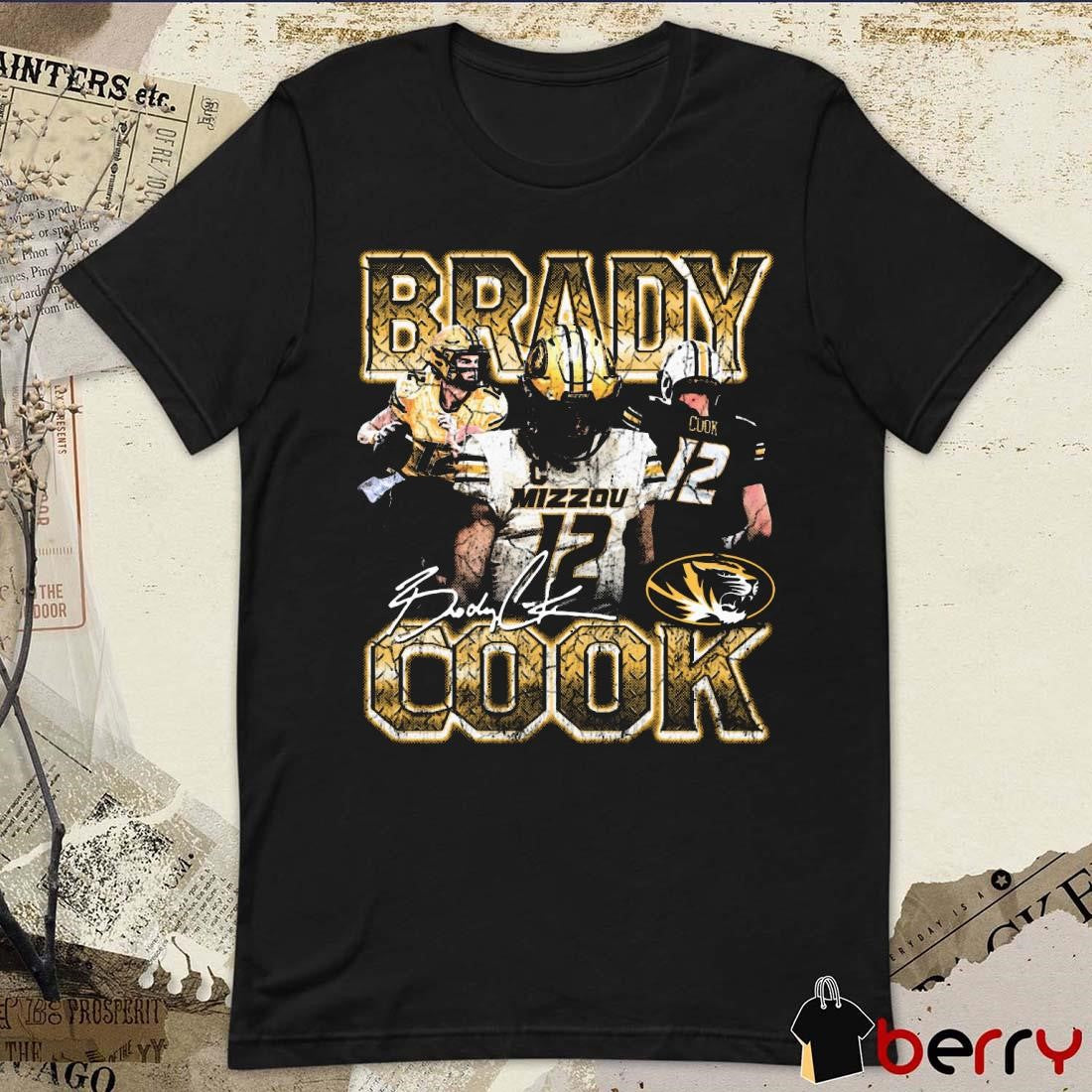 Brady Cook Stadium Missouri Tigers 90s Graphic Signature t-shirt