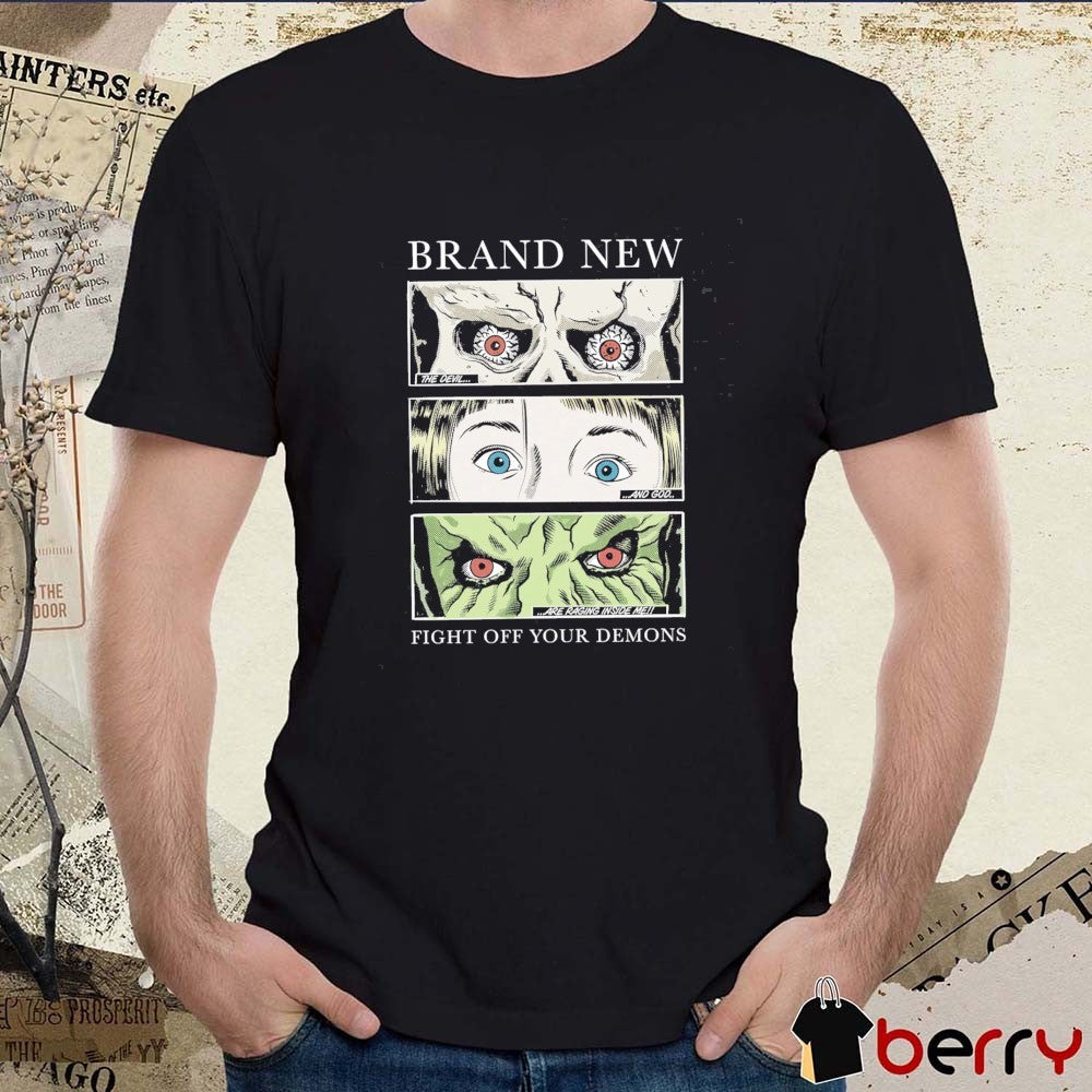 Brand New Devil & God Comic The Devils And God Are Raging Inside Me Fight Off Your Demons 2026 t-shirt