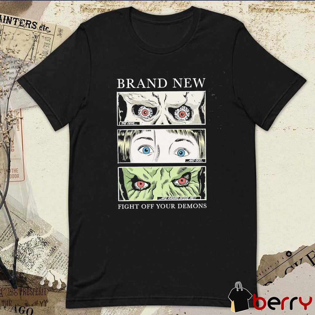 Brand New Devil & God Comic The Devils And God Are Raging Inside Me Fight Off Your Demons 2026 t-shirt