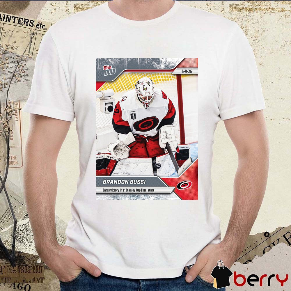 Brandon Bussi Earns Victory In 1st Stanley Cup Final Start 2025-26 NHL Topps NOW t-shirt