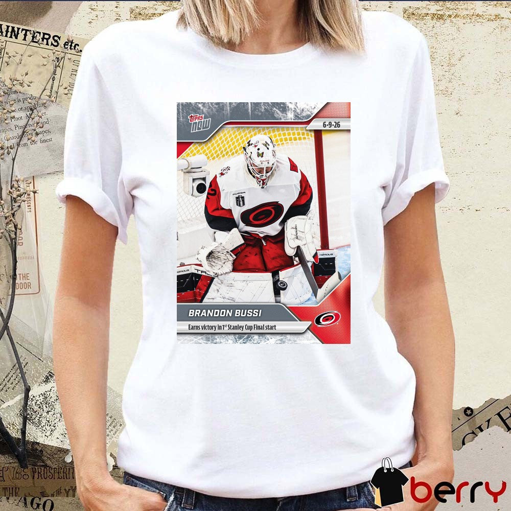 Brandon Bussi Earns Victory In 1st Stanley Cup Final Start 2025-26 NHL Topps NOW t-shirt