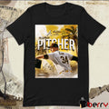 Braves at Padres MLB Wild Card Starting Pitcher Signature The FIght For The Faithful Poster t-shirt