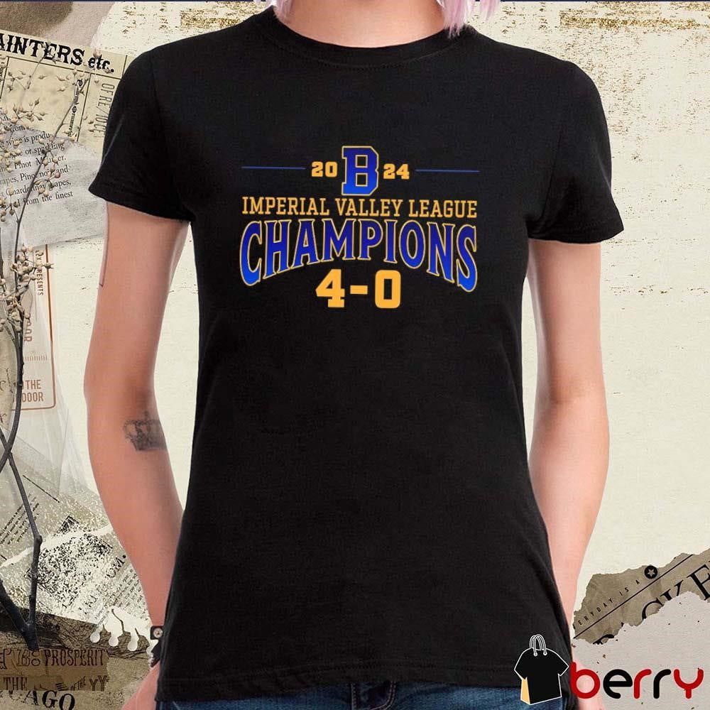 Brawley Wildcats 2024 IVL Imperial Valley League Champions 4-0 t-shirt
