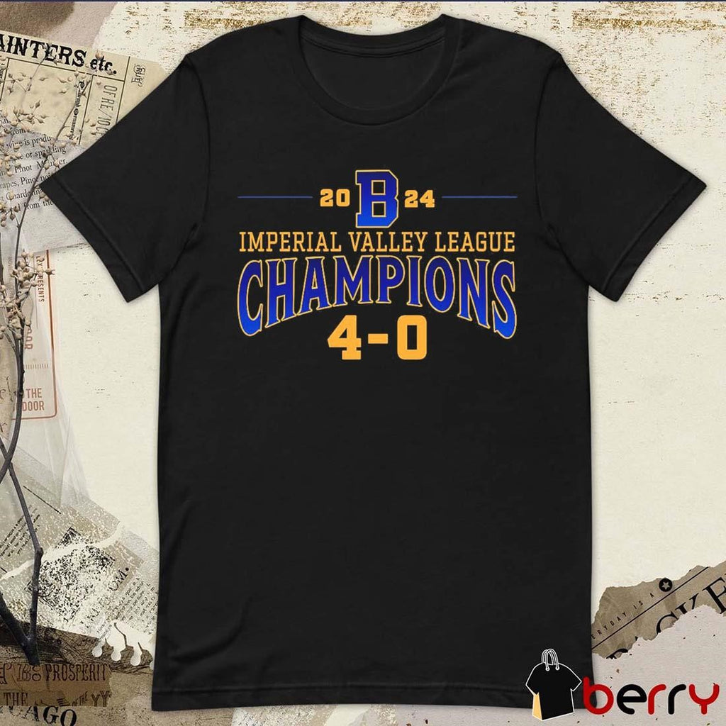 Brawley Wildcats 2024 IVL Imperial Valley League Champions 4-0 t-shirt