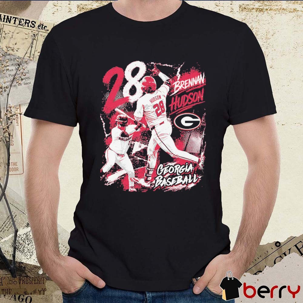 Brennan Hudson Georgia Bulldogs NCAA Baseball Streetwear t-shirt