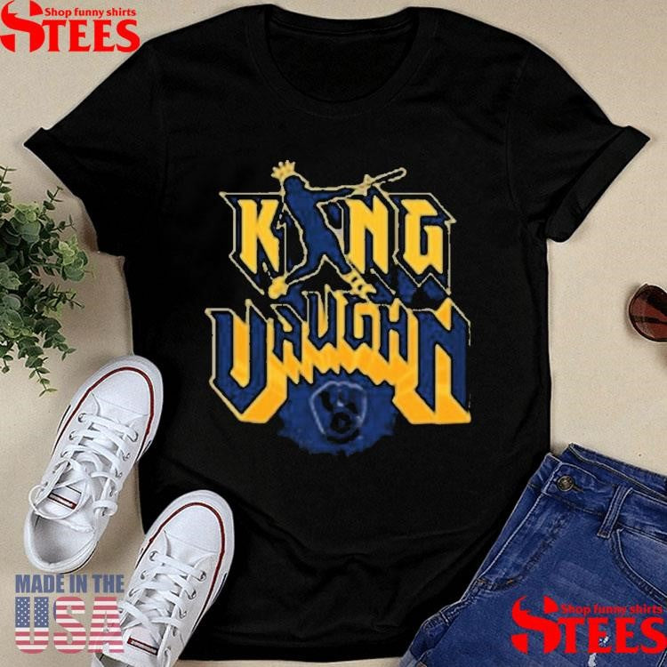 Brewers King Andrew Vaughn Giveaway 2025 T-shirts