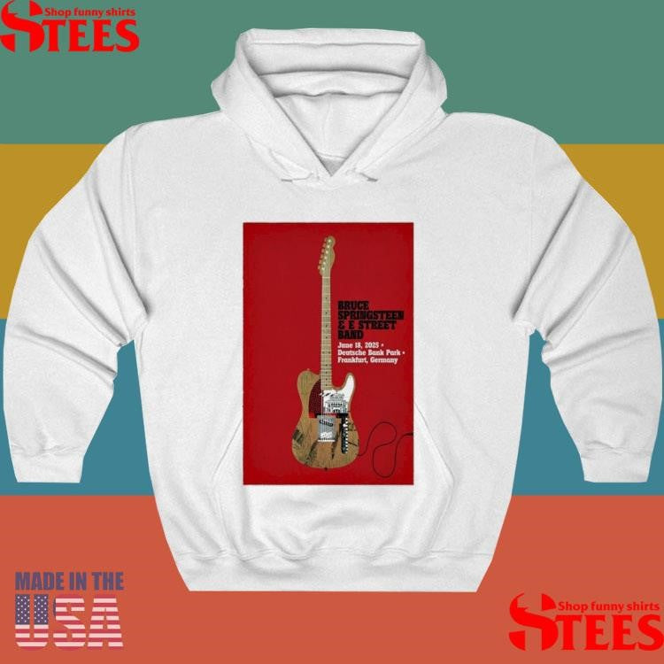 Bruce Springsteen & E Street Band Jun 18 2025 Frankfurt Germany, Deutsche Bank Park Guitar T-shirt