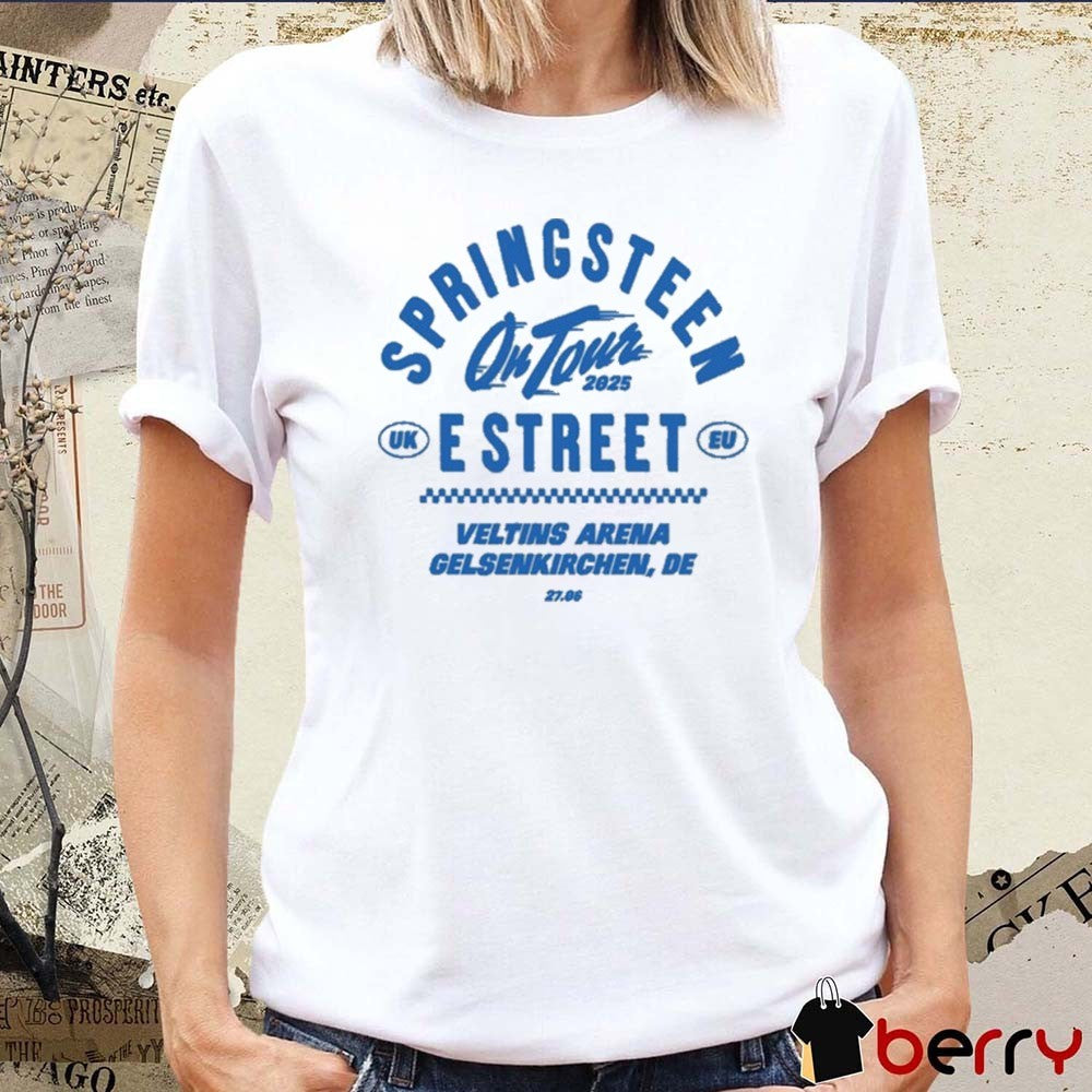Bruce Springsteen and the E Street Band On Tour Veltins Arena Gelsenkirchen DE 6.27.2025 t-shirt