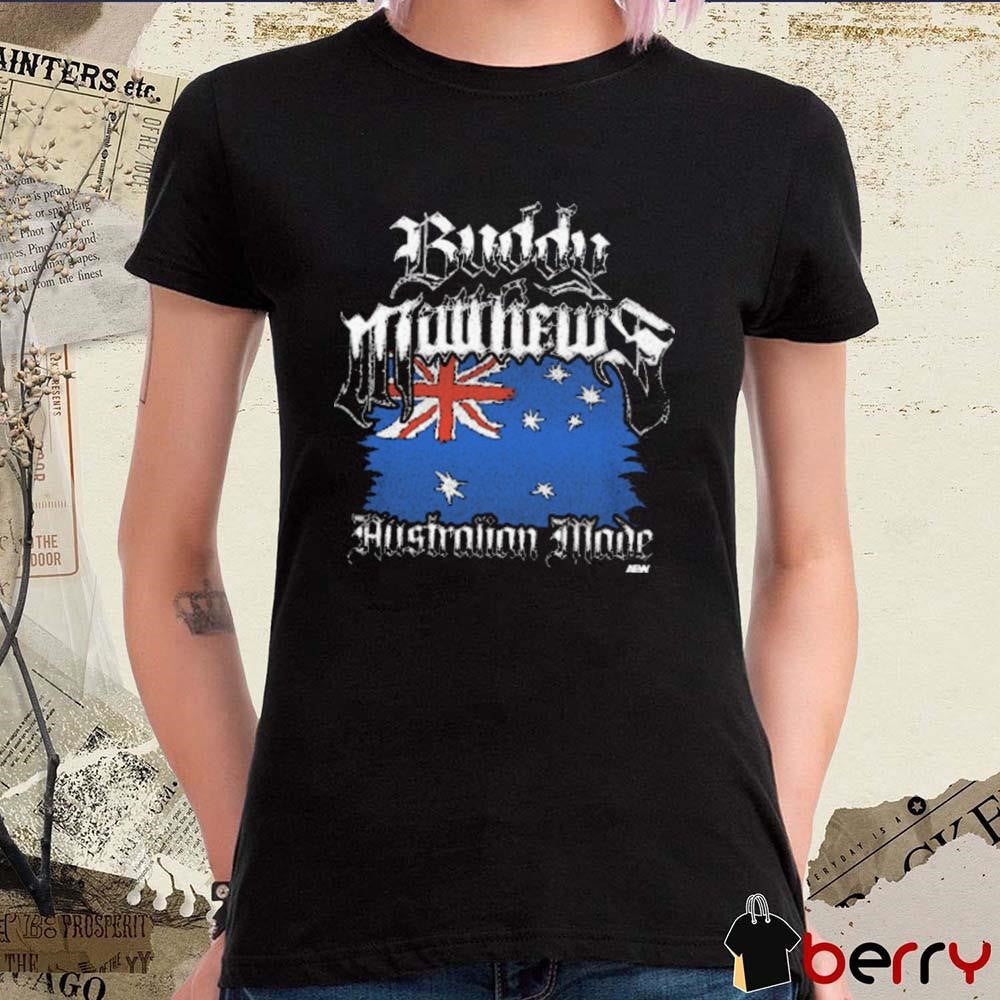 Buddy Matthews Australian Made Flag Vintage AEW 2025 t-shirt