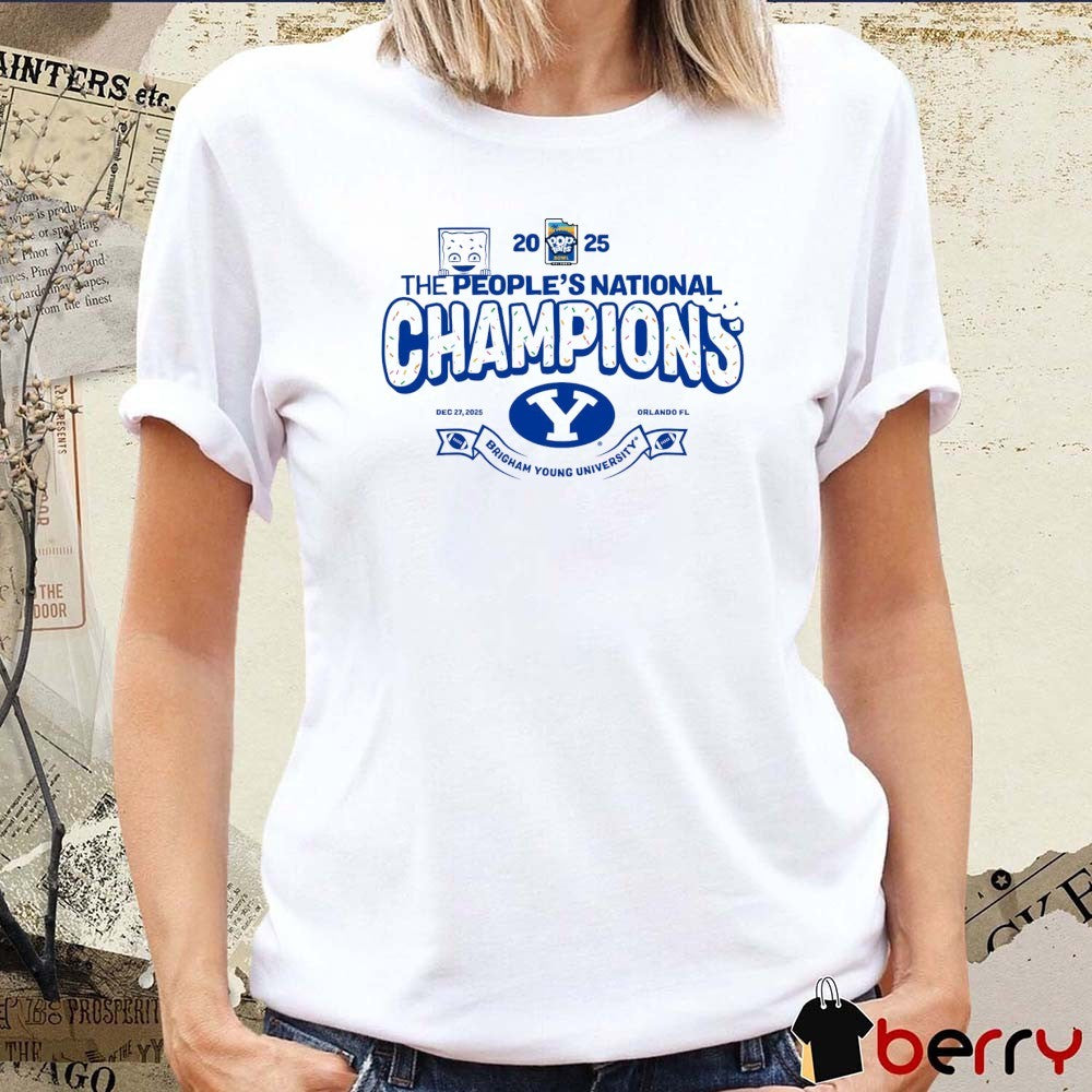 Byu Cougars 2025 Pop-Tarts Bowl The People’s National Champions Brigham Young University Orlando FL t-shirt
