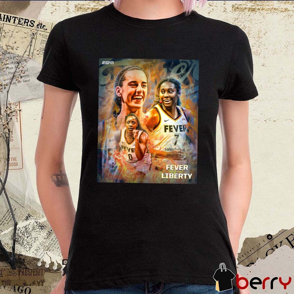 Caitlin Clark, Kelsey Mitchell and Aliyah Boston Indiana Fever Defeat New York Liberty 2025 Poster t-shirt