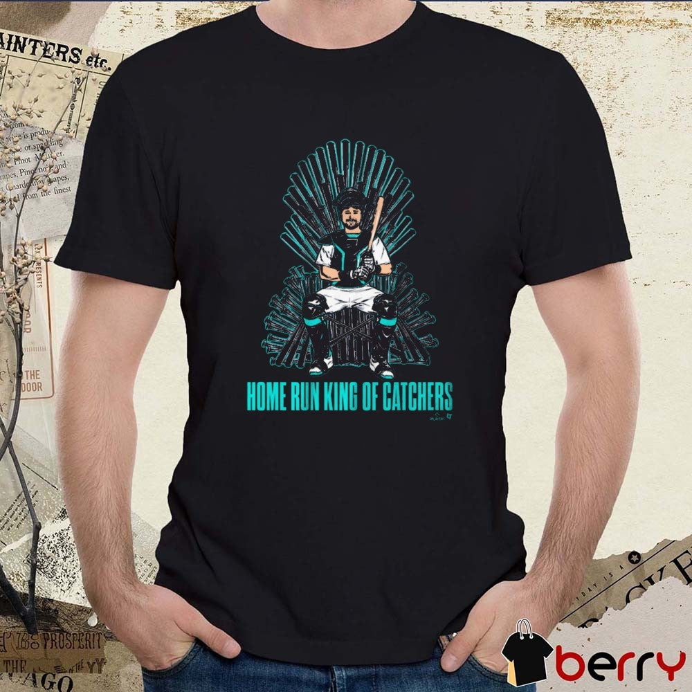 Cal Raleigh Home Run King Of Catchers Seattle Mariners MLB Graphic t-shirt
