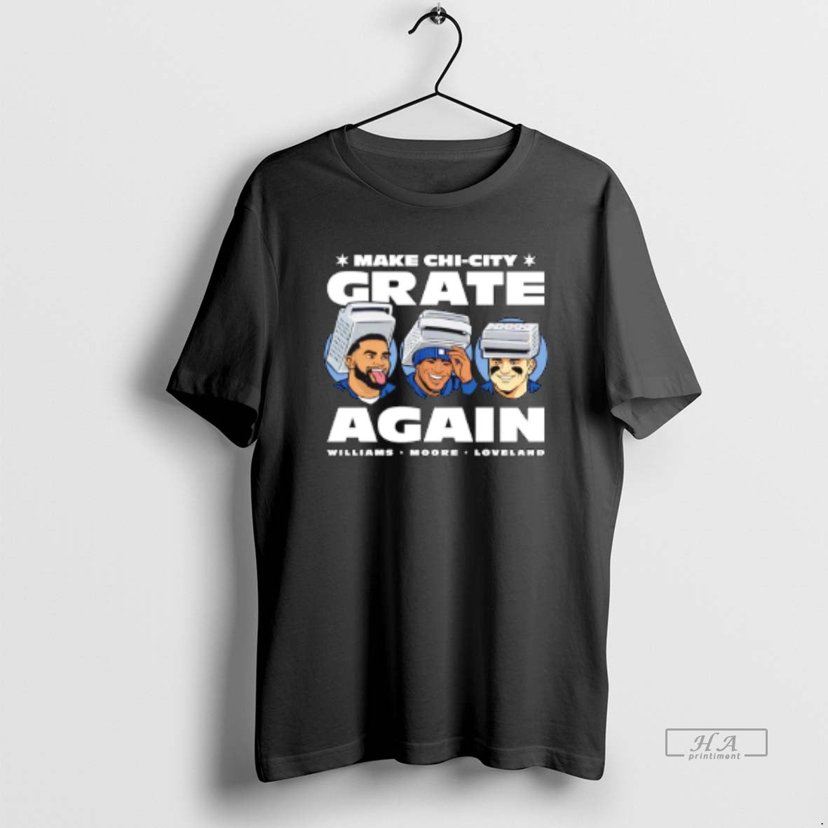 Official Caleb Williams Moore Loveland Make Chi City Great Again Chicago Cheese Grater Heads T-Shirts, Hoodie, Sweatshirt