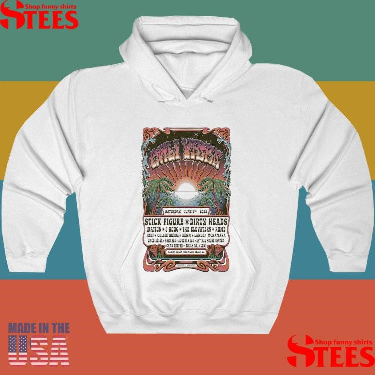 Cali Vibes 2025 Festival Long Beach, California June 7, 2025 T-shirt