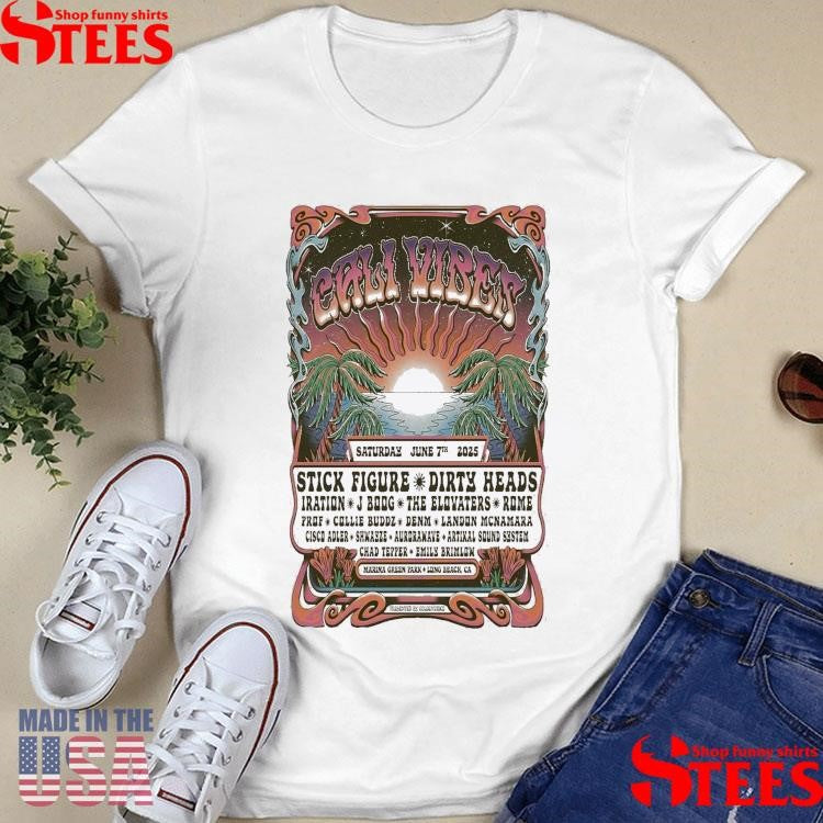 Cali Vibes 2025 Festival Long Beach, California June 7, 2025 T-shirt
