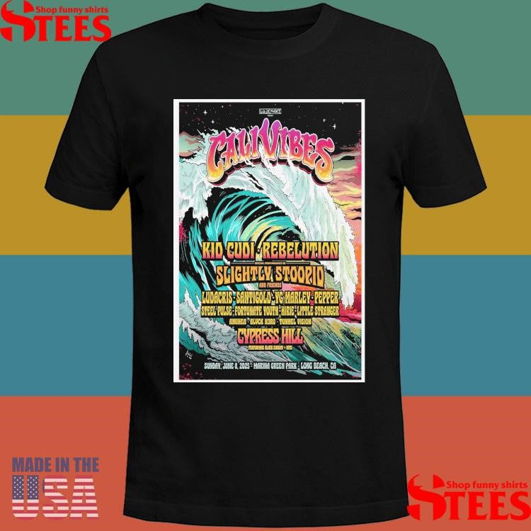 Cali Vibes Long Beach, California June 8, 2025 T-shirt