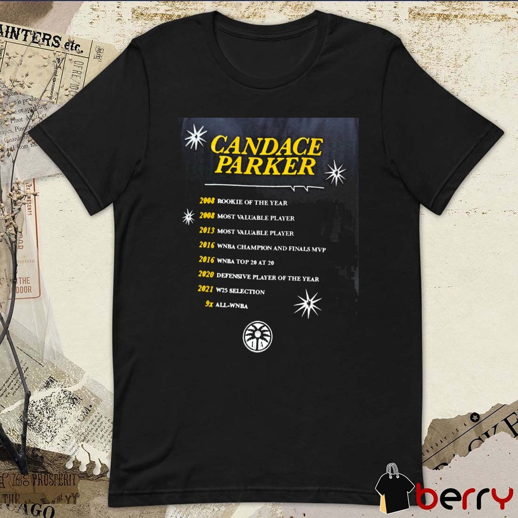 Candace Parker 2020 Defensive Player Of The Year 2021 W25 Selection And 9x All-WNBA t-shirt