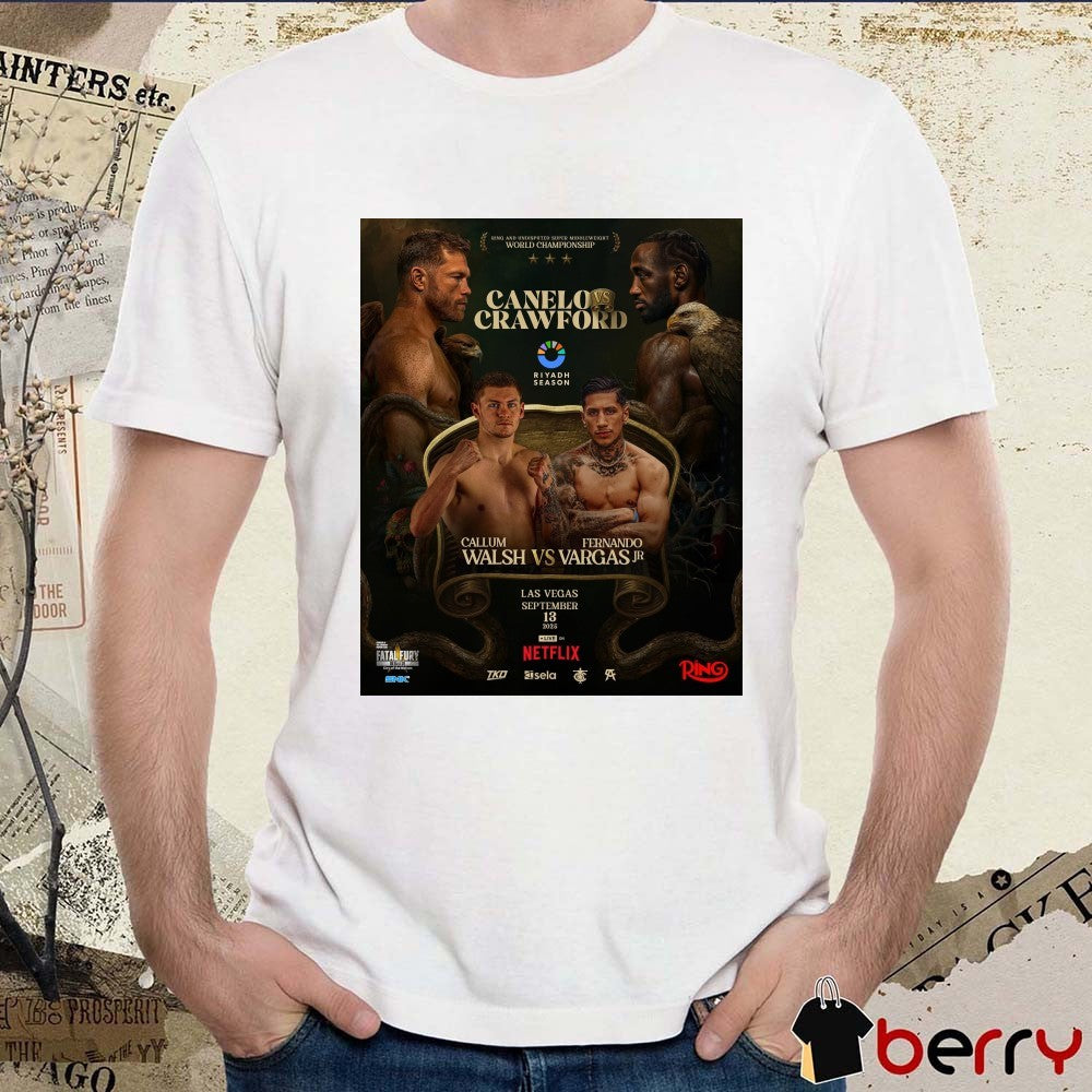 Canelo vs. Crawford Canelo Alvarez vs. Terence Crawford Allegiant Stadium, Las Vegas September 13, 2025 Poster t-shirt