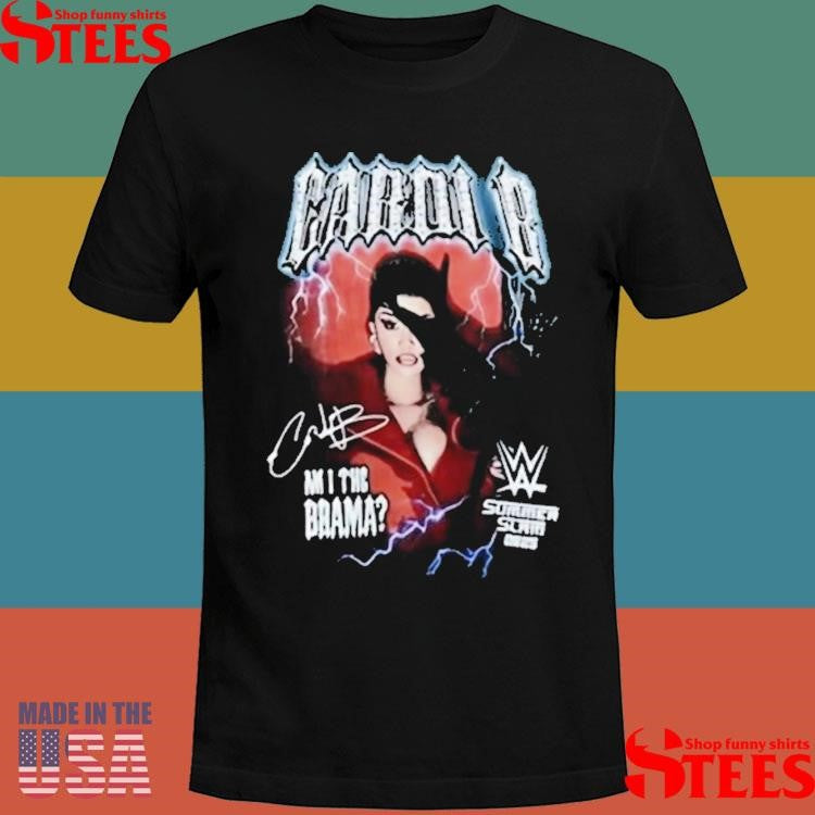 Cardi B Summerslam 2025 Chrome Lightning T-Shirts