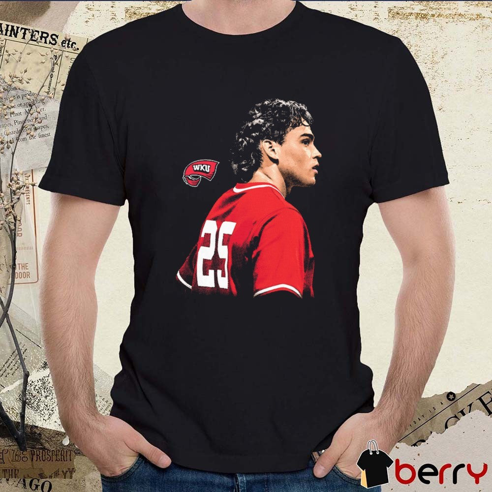 Carlos Vasquez Western Kentucky Hilltoppers baseball NCAA Division I Portrait t-shirt