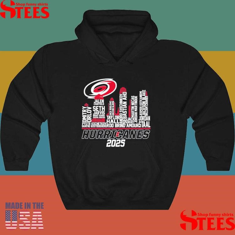 Carolina Hurricanes Skyline Players Name 2025 Shirts