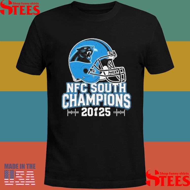 Carolina Panthers Nfc South 2025 Champions T-shirt
