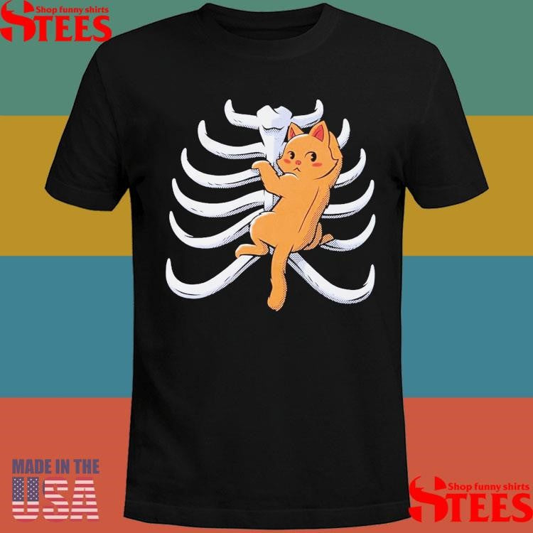 Cat Climbing Rib Cage T-shirt
