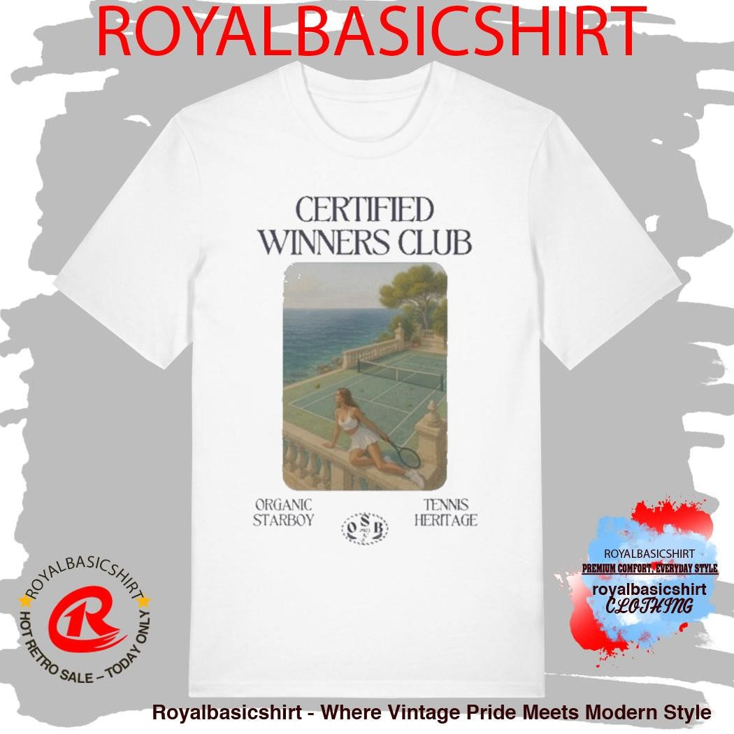 Certified Winners Club Organic Starboy Tennis Heritage Shirt