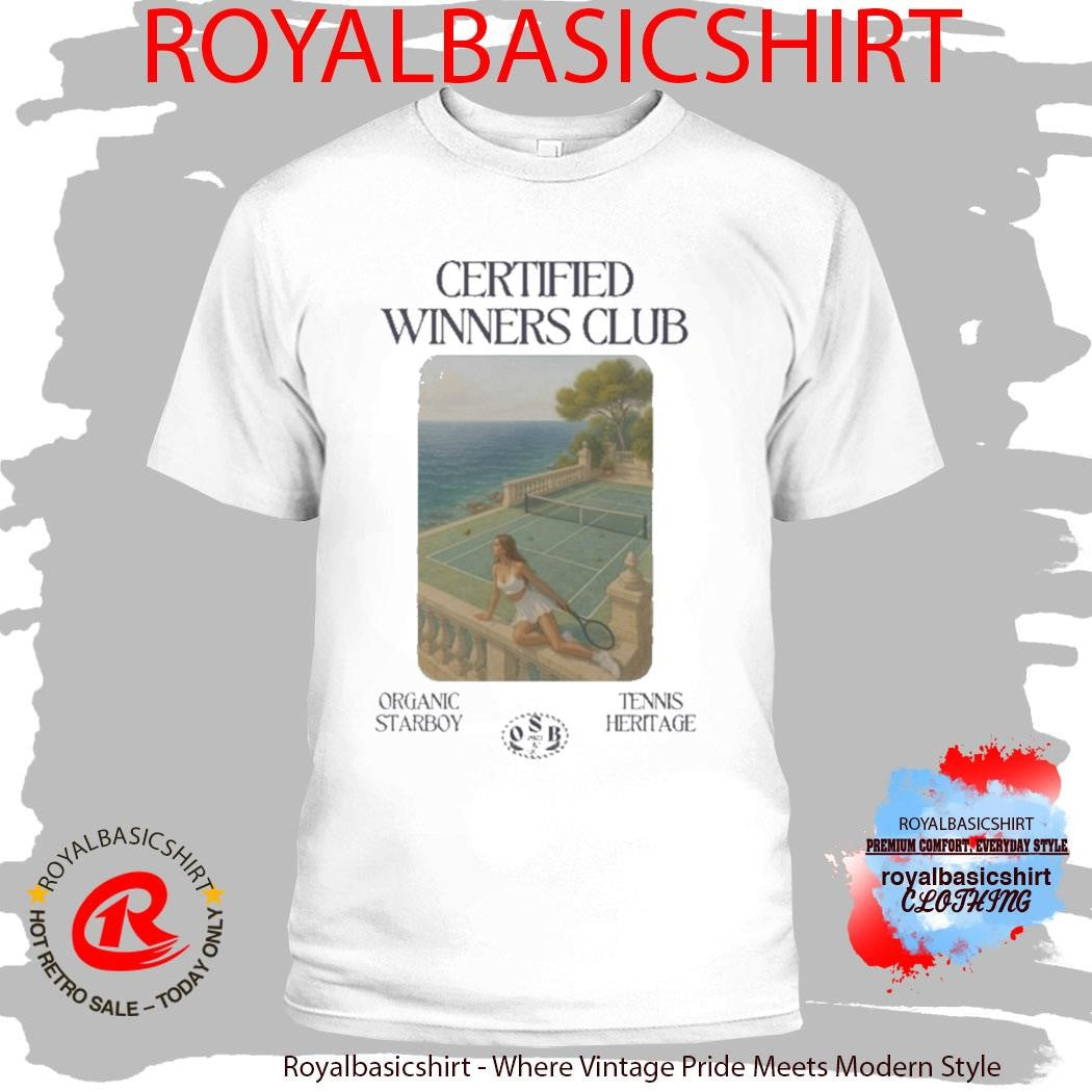 Certified Winners Club Organic Starboy Tennis Heritage Shirt