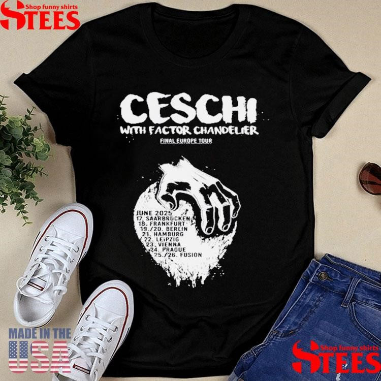 Ceschi Final Europe 2025 Tour T-shirt