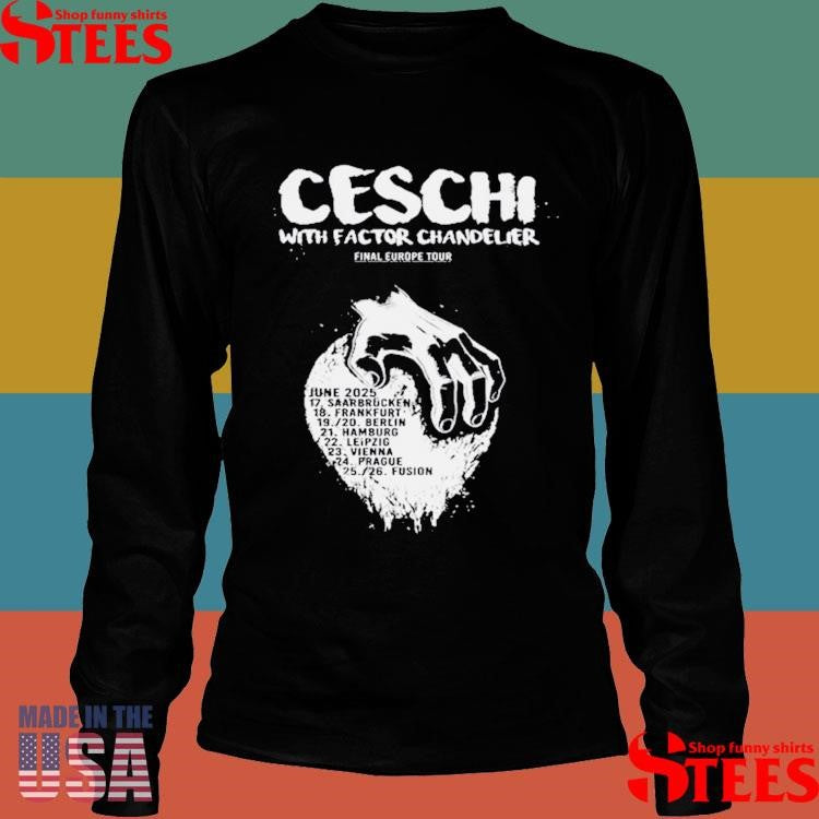Ceschi Final Europe 2025 Tour T-shirt