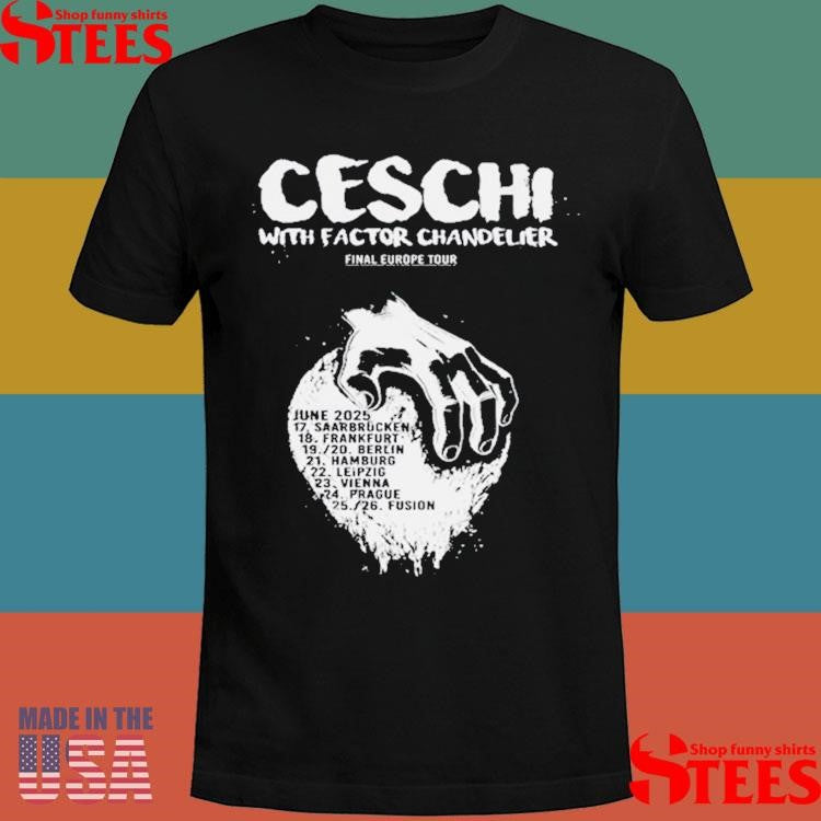 Ceschi Final Europe 2025 Tour T-shirt