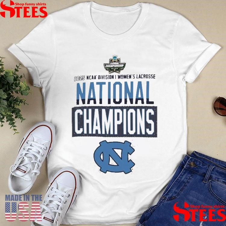 Champion Gray North Carolina Tar Heels 2025 Ncaa Women’s Lacrosse National Champions Locker Room Shirts