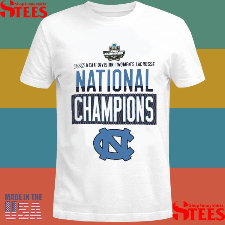 Champion Gray North Carolina Tar Heels 2025 Ncaa Women’s Lacrosse National Champions Locker Room Shirts
