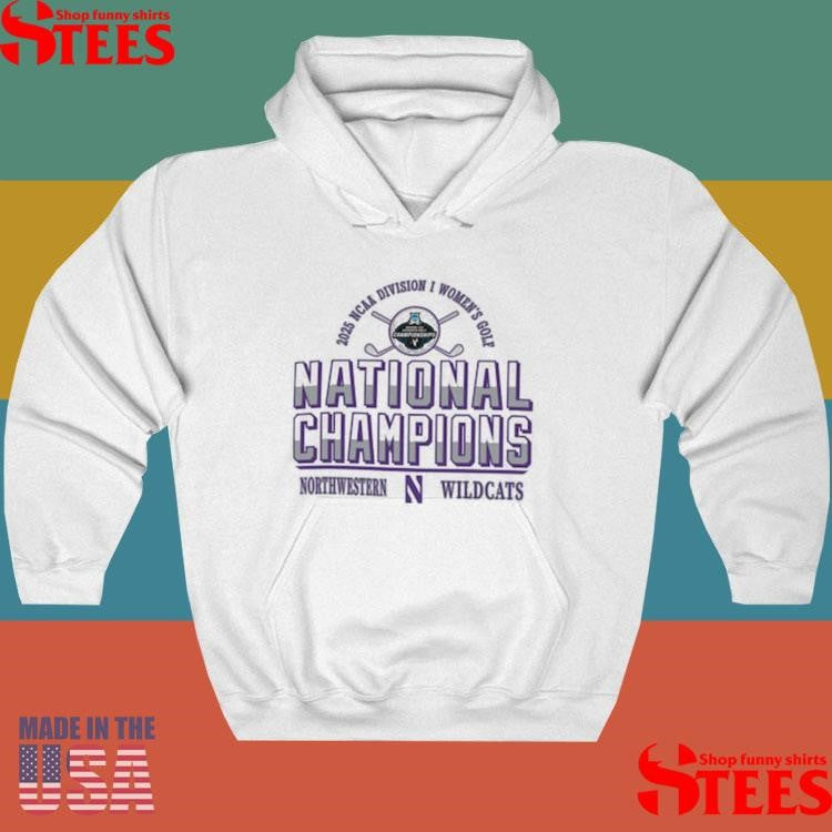 Champion Gray Northwestern Wildcats 2025 Ncaa Women’s Golf National Champions Shirts