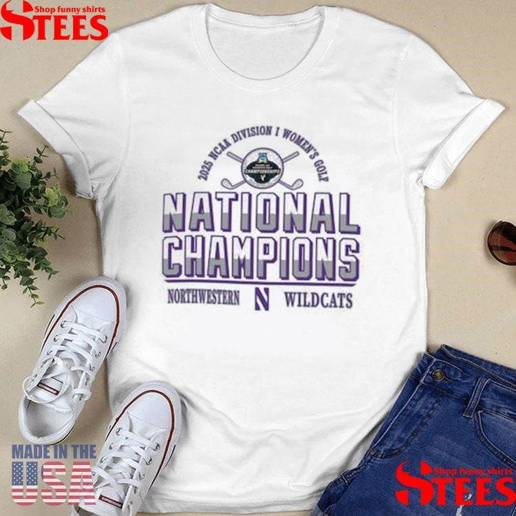 Champion Gray Northwestern Wildcats 2025 Ncaa Women’s Golf National Champions Shirts