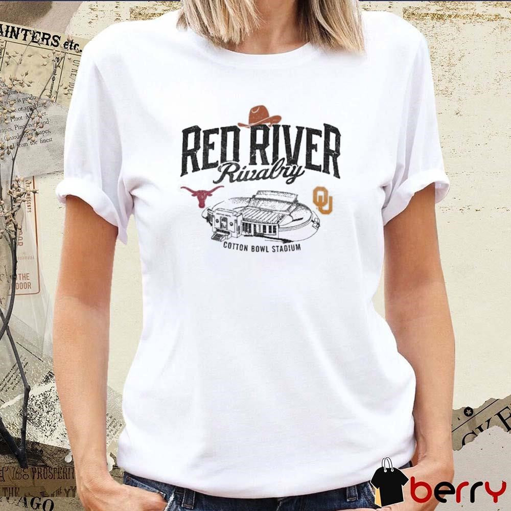 Champion Texas Longhorns vs. Oklahoma Sooners Red River Rivalry Stadium Match Up Vintage t-shirt