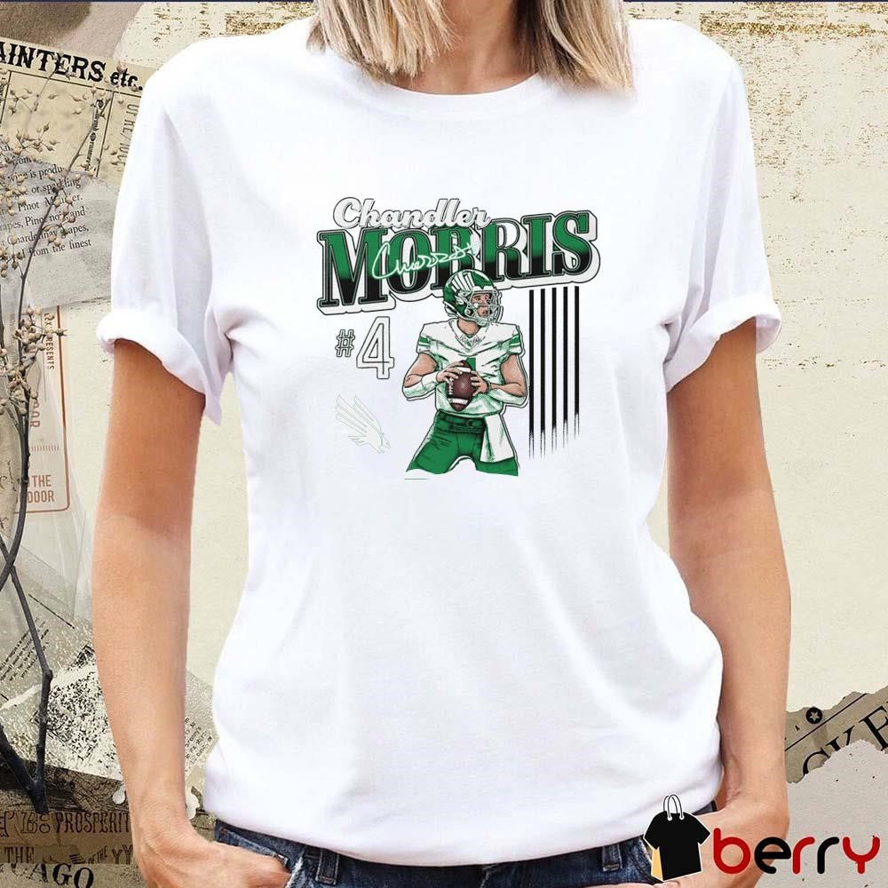 Chandler Morris Kelly #4 North Texas Signature Graphic t-shirt