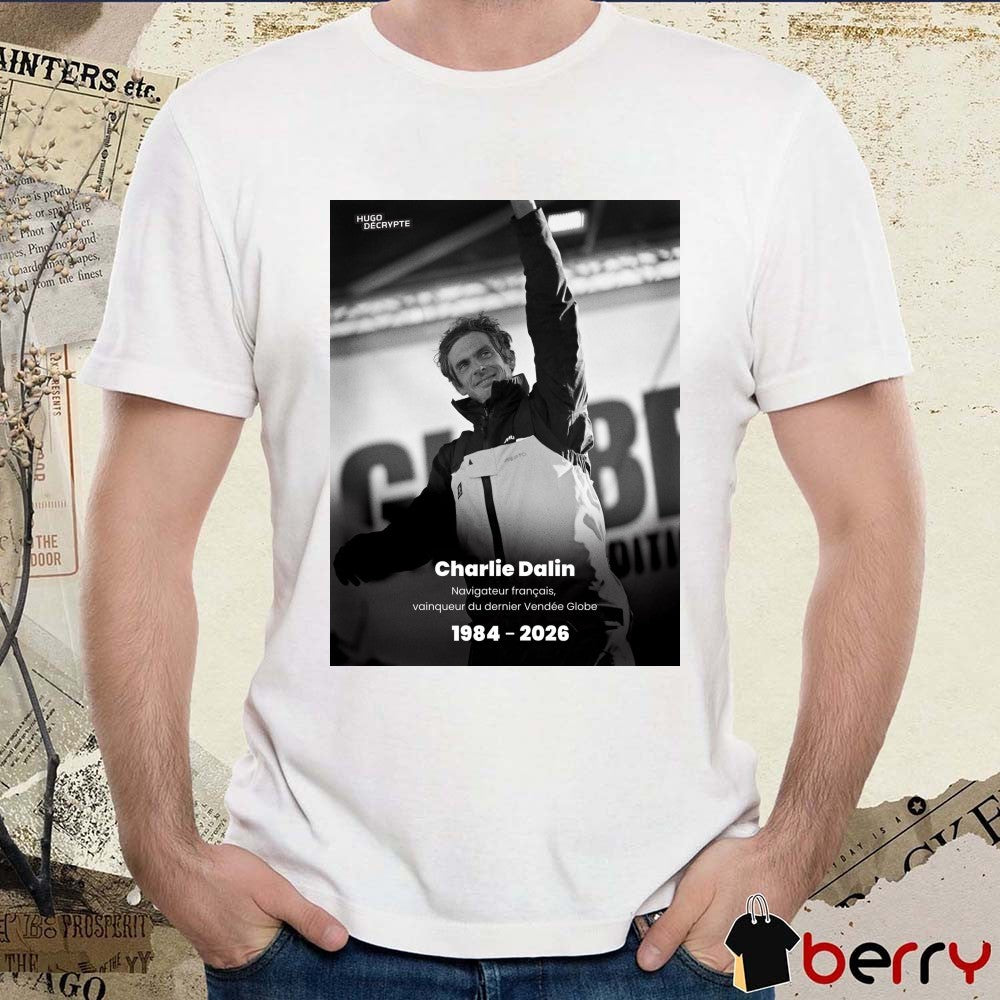 Charlie Dalin Navigateur Francais Vainqueur Du Dernier Vendee Globe 1984 – 2026 Poster t-shirt