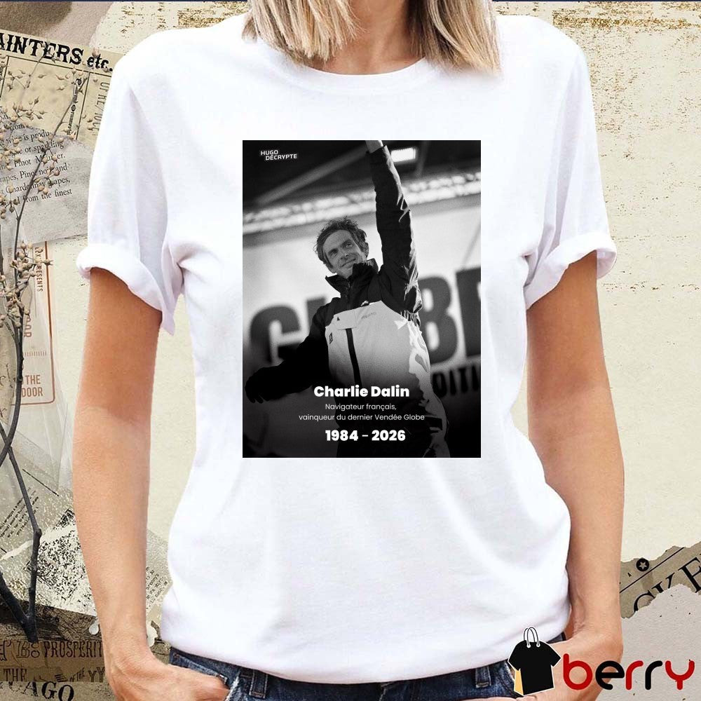 Charlie Dalin Navigateur Francais Vainqueur Du Dernier Vendee Globe 1984 – 2026 Poster t-shirt