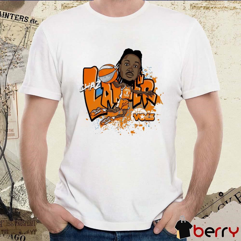 Chaz Lanier Caricature Tennessee Volunteers NCAA t-shirt