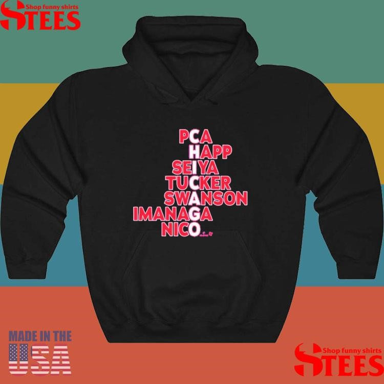 Chicago Cubs Pca Happ Seiya Tucker Swanson Imanaga Nico Names 2025 Shirts
