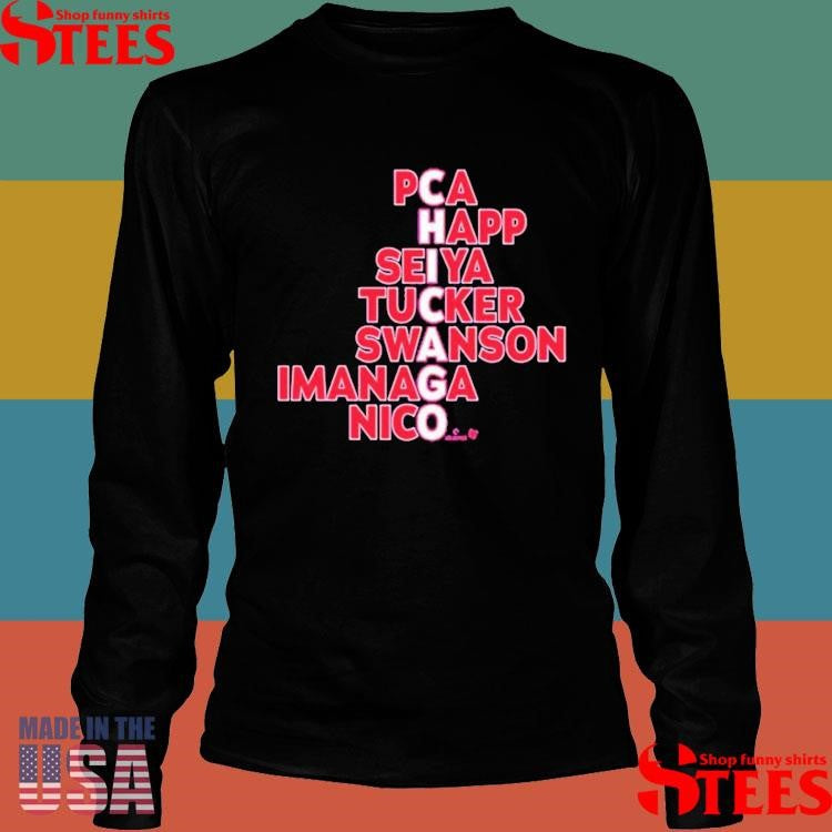 Chicago Cubs Pca Happ Seiya Tucker Swanson Imanaga Nico Names 2025 Shirts